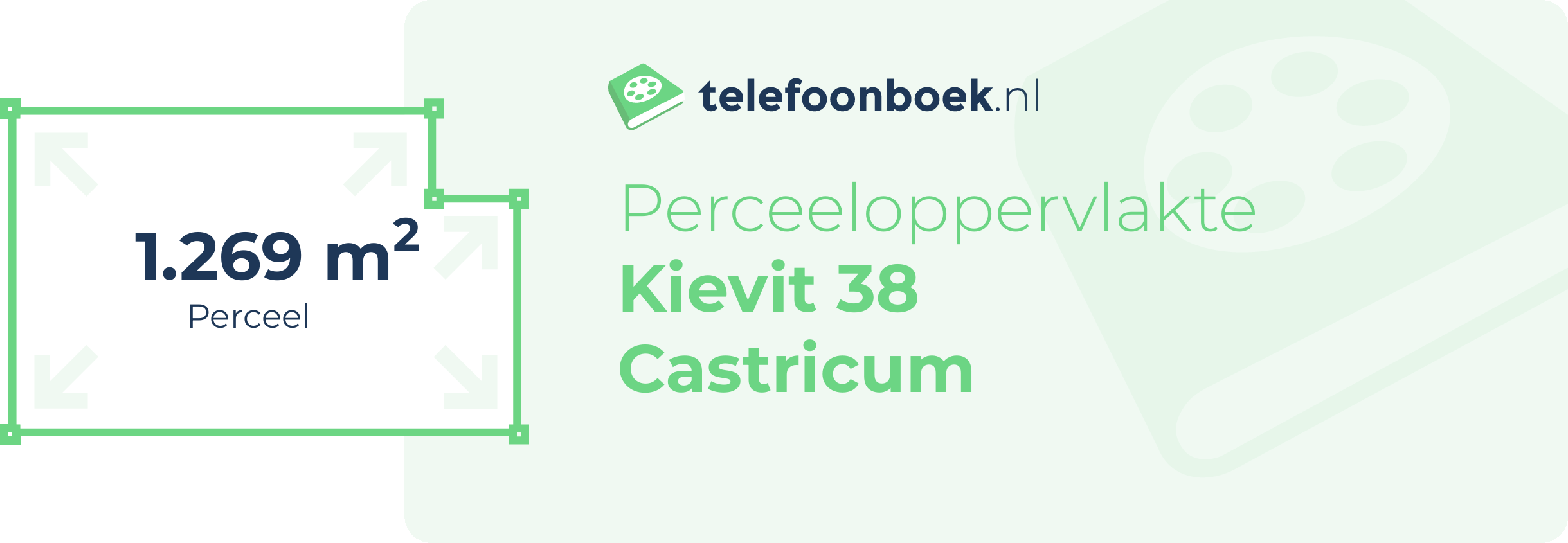 Perceeloppervlakte Kievit 38 Castricum