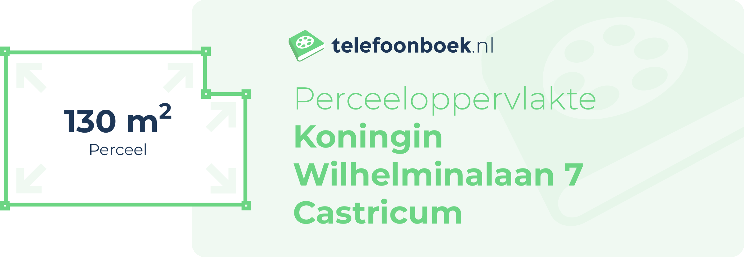 Perceeloppervlakte Koningin Wilhelminalaan 7 Castricum