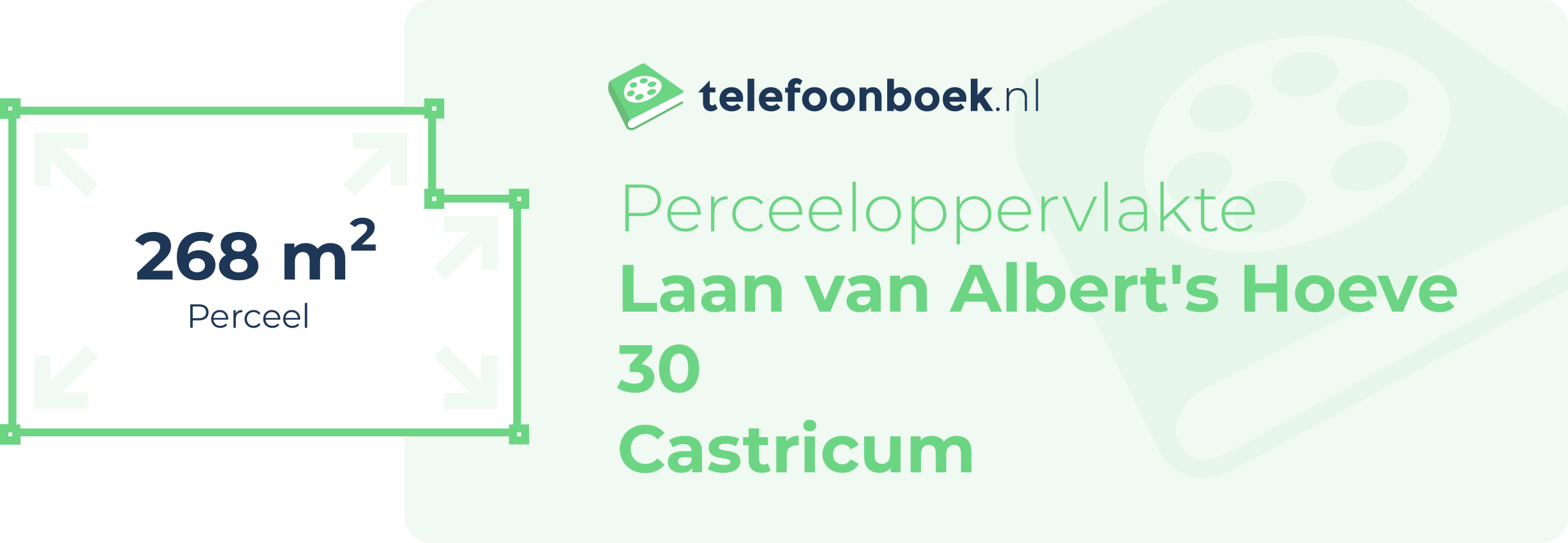 Perceeloppervlakte Laan Van Albert's Hoeve 30 Castricum