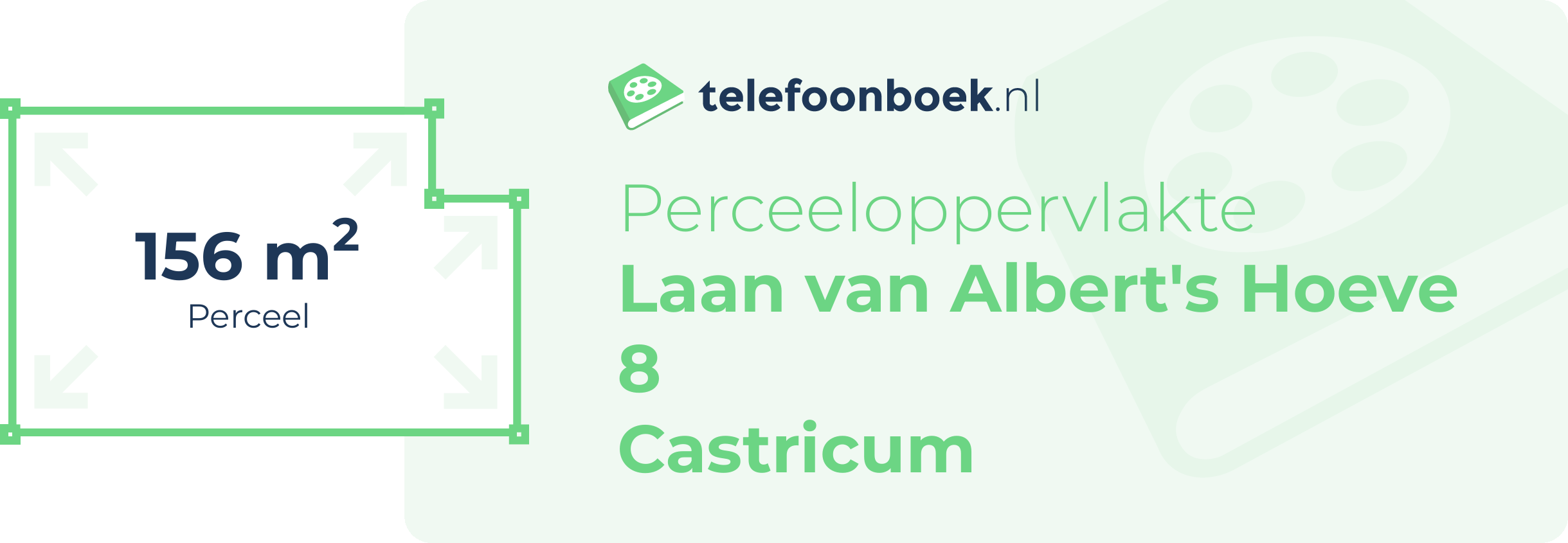 Perceeloppervlakte Laan Van Albert's Hoeve 8 Castricum