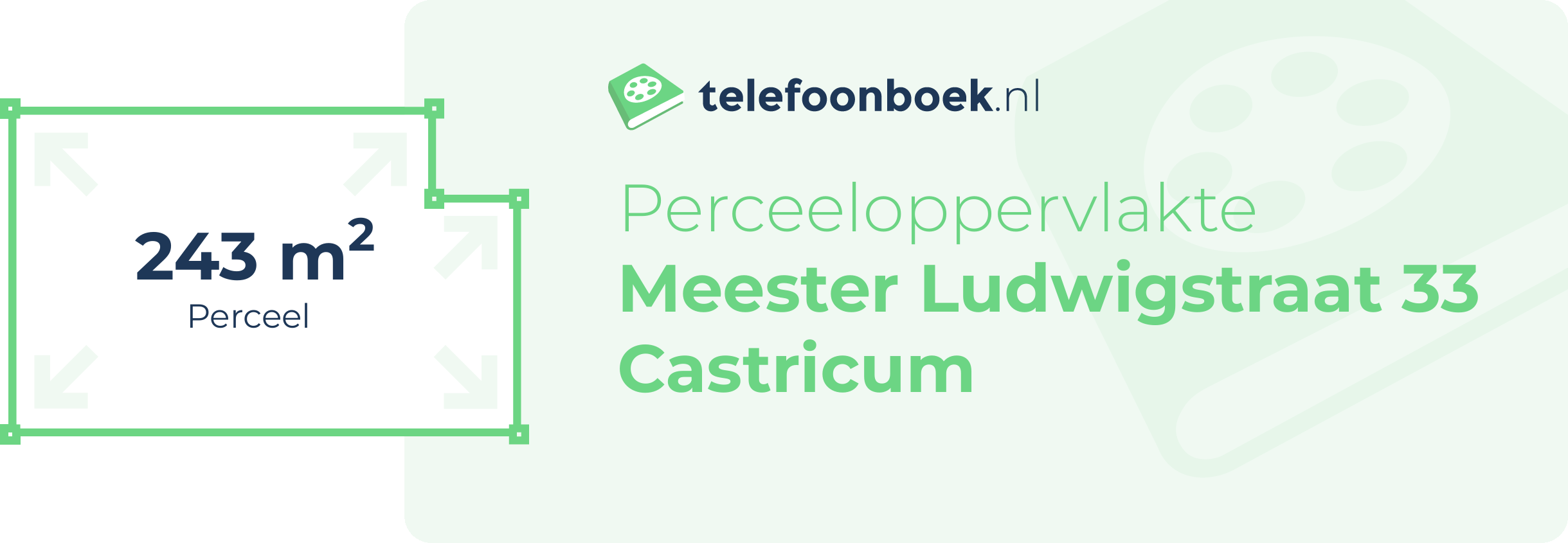 Perceeloppervlakte Meester Ludwigstraat 33 Castricum