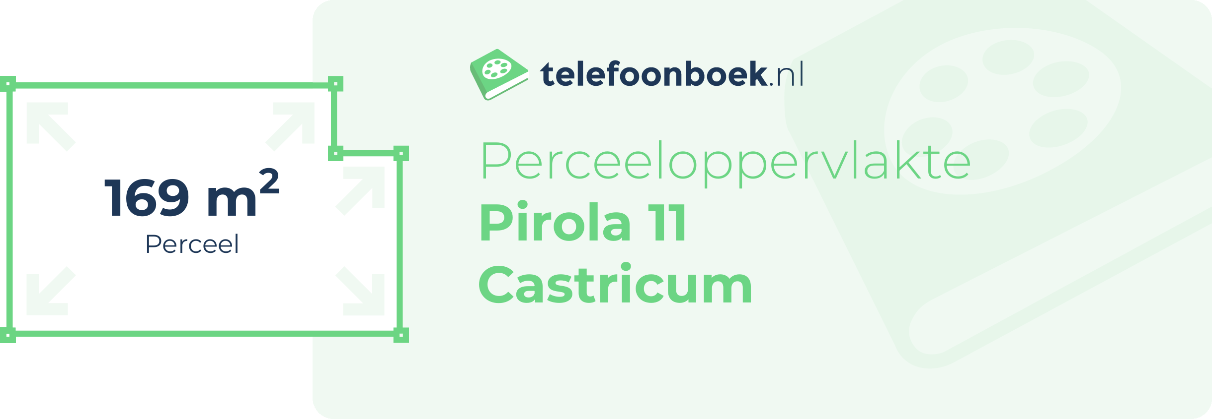 Perceeloppervlakte Pirola 11 Castricum
