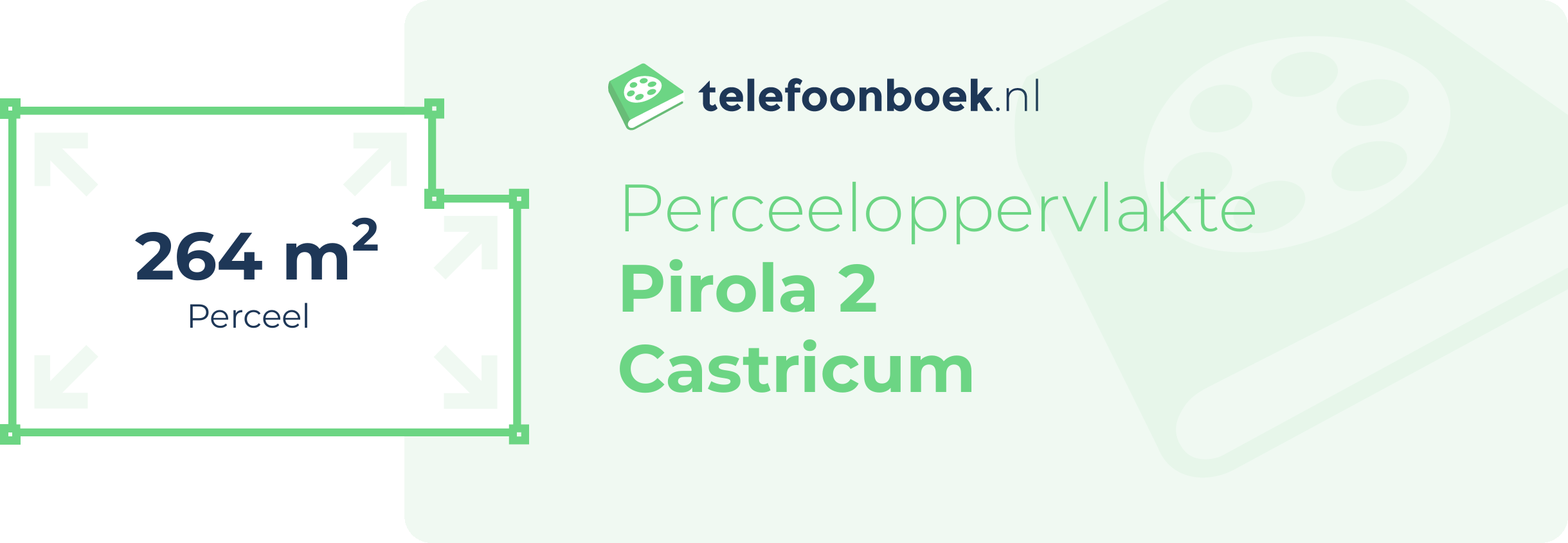 Perceeloppervlakte Pirola 2 Castricum