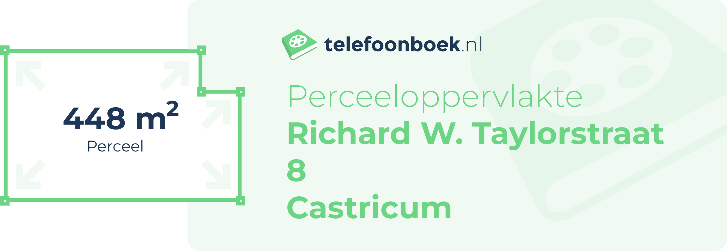 Perceeloppervlakte Richard W. Taylorstraat 8 Castricum