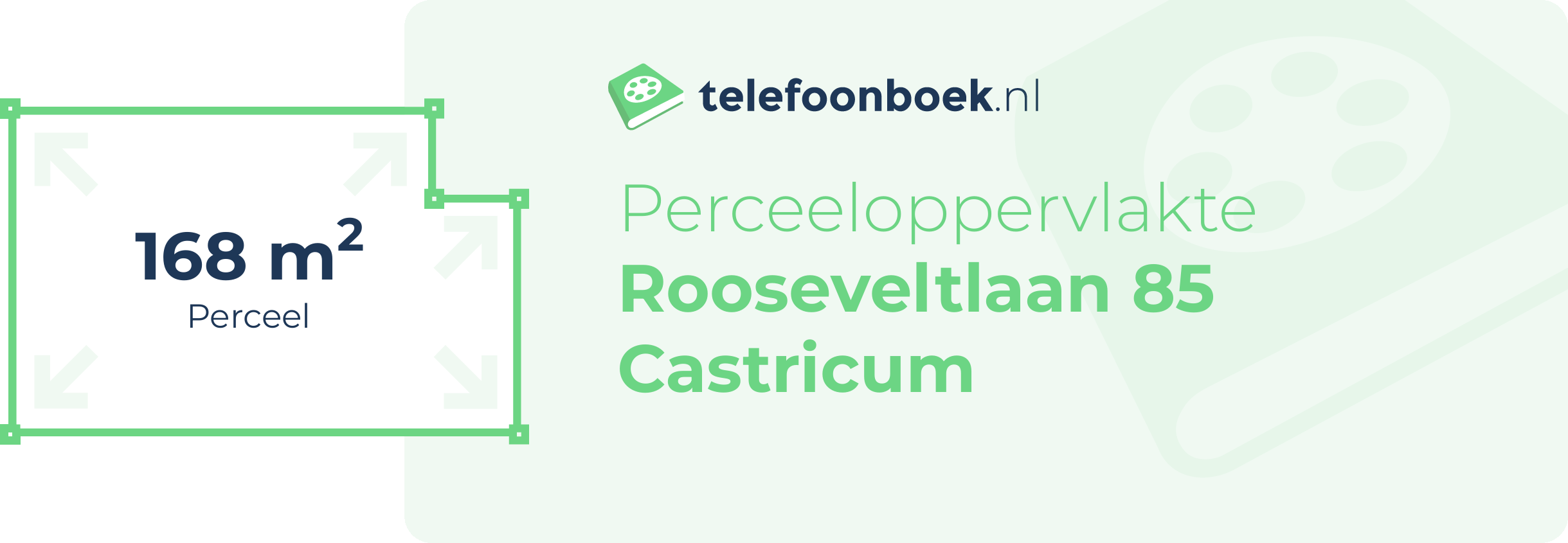 Perceeloppervlakte Rooseveltlaan 85 Castricum