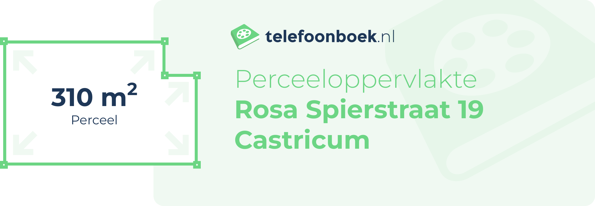 Perceeloppervlakte Rosa Spierstraat 19 Castricum