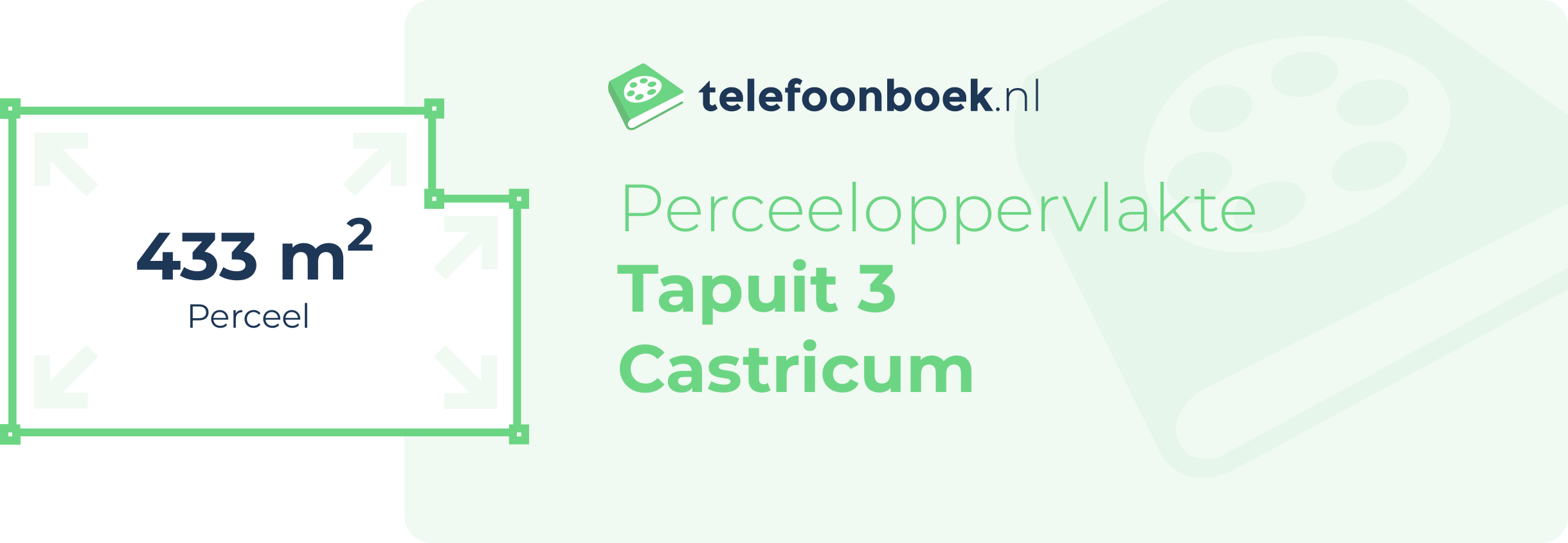 Perceeloppervlakte Tapuit 3 Castricum