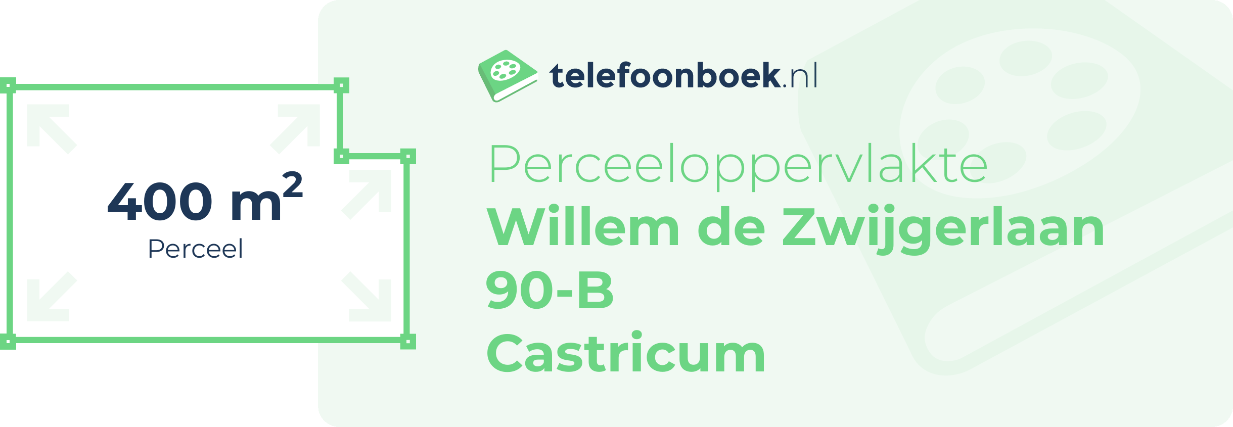 Perceeloppervlakte Willem De Zwijgerlaan 90-B Castricum