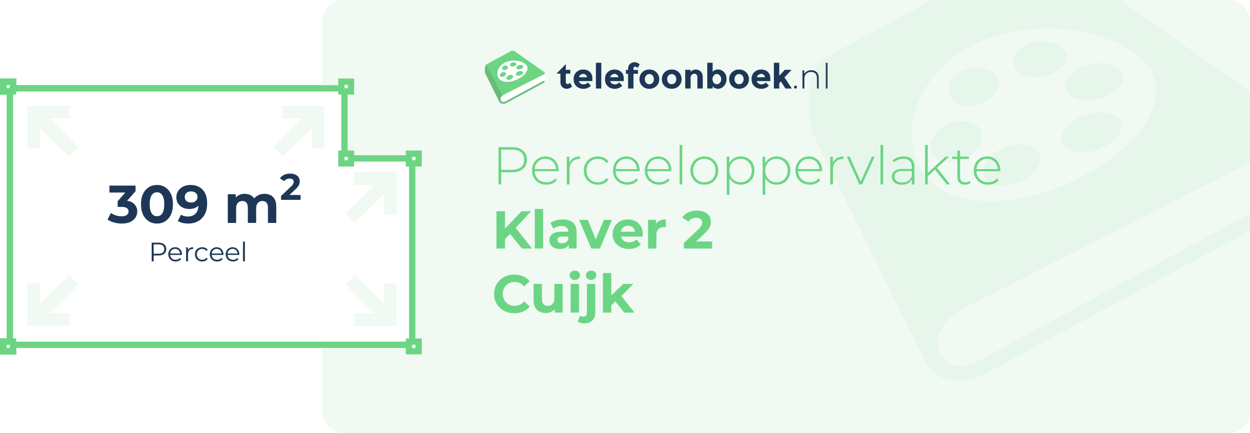 Perceeloppervlakte Klaver 2 Cuijk