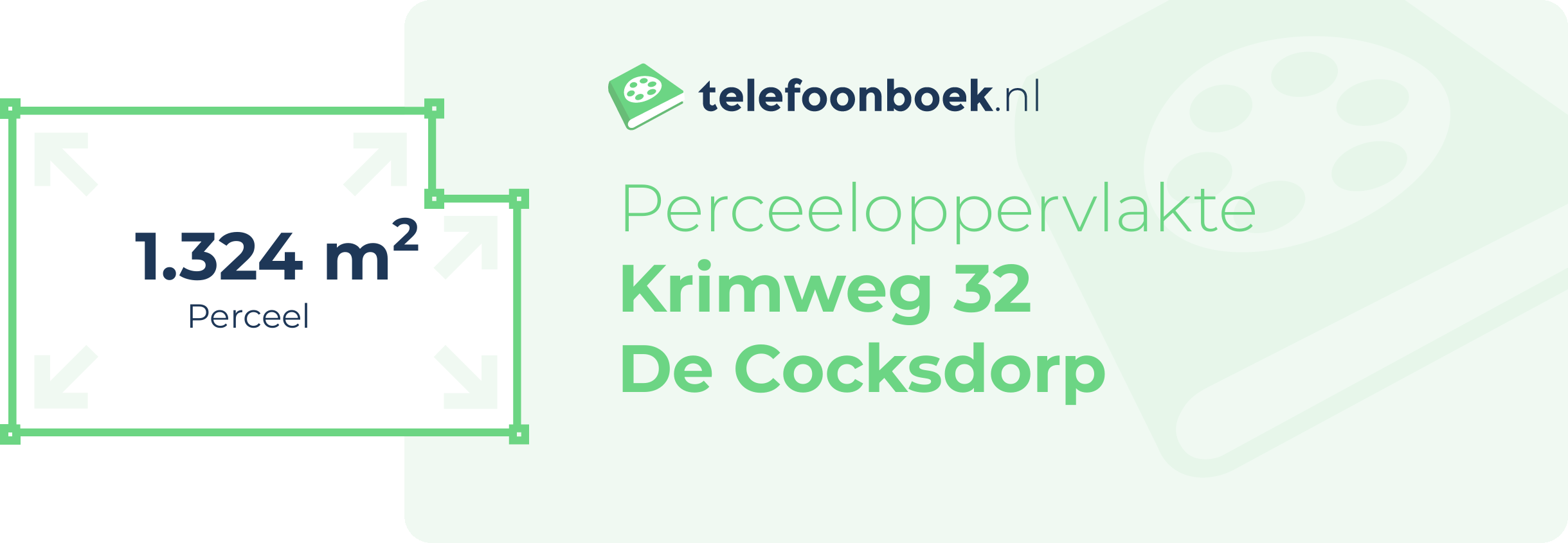 Perceeloppervlakte Krimweg 32 De Cocksdorp