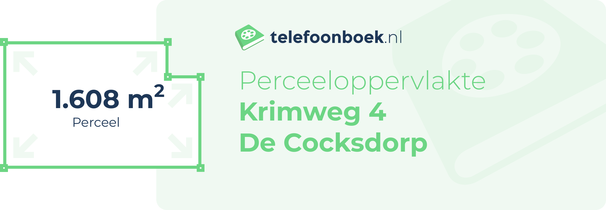 Perceeloppervlakte Krimweg 4 De Cocksdorp