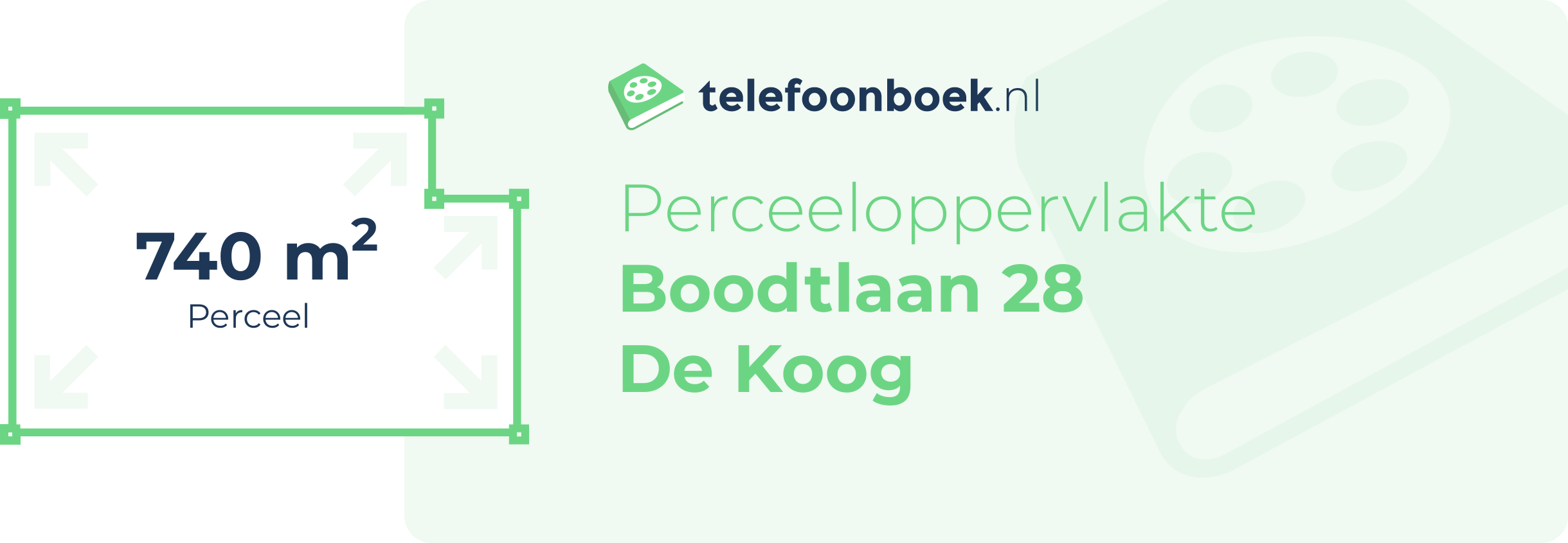 Perceeloppervlakte Boodtlaan 28 De Koog