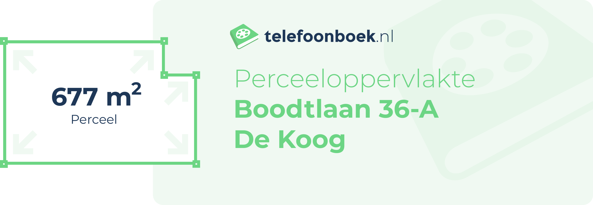 Perceeloppervlakte Boodtlaan 36-A De Koog