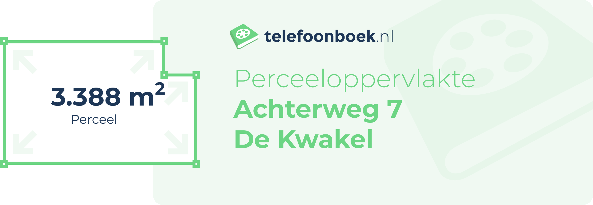 Perceeloppervlakte Achterweg 7 De Kwakel