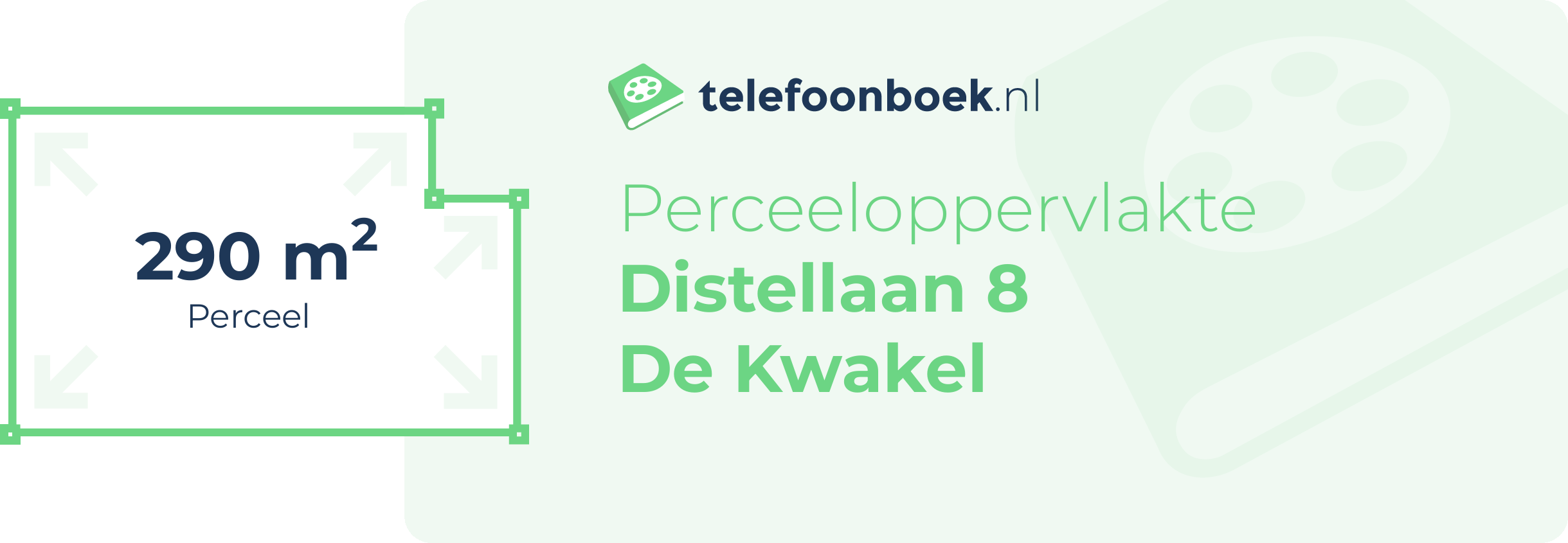 Perceeloppervlakte Distellaan 8 De Kwakel