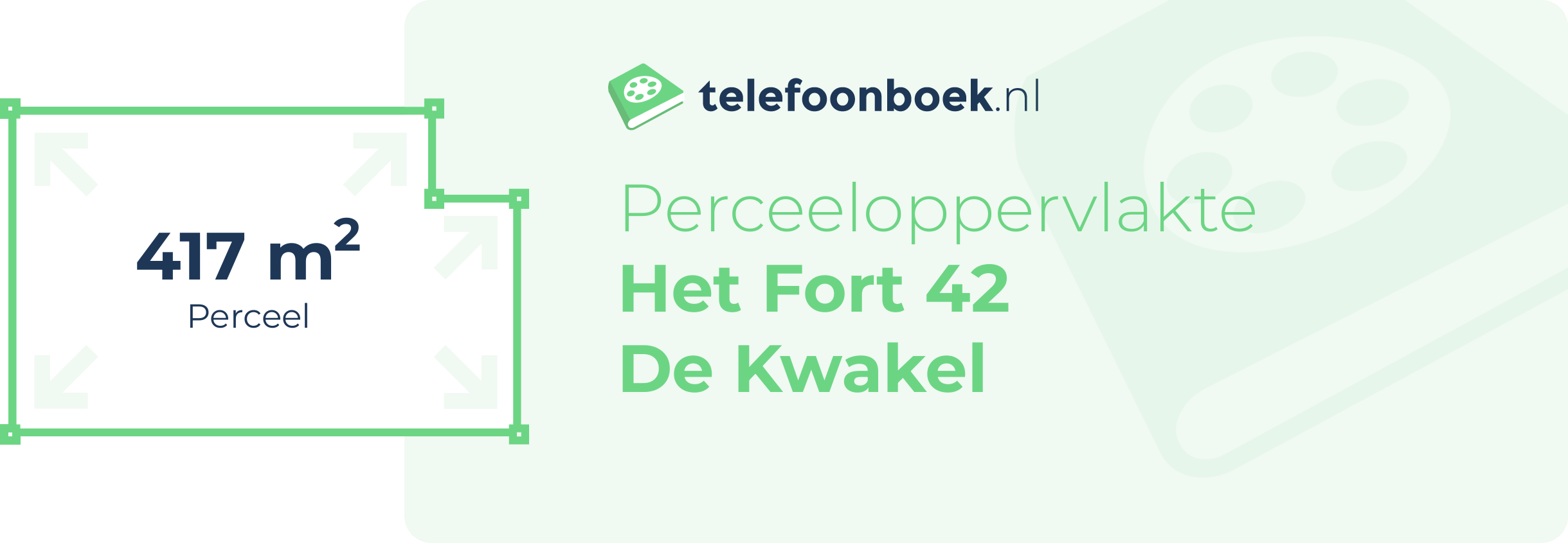 Perceeloppervlakte Het Fort 42 De Kwakel