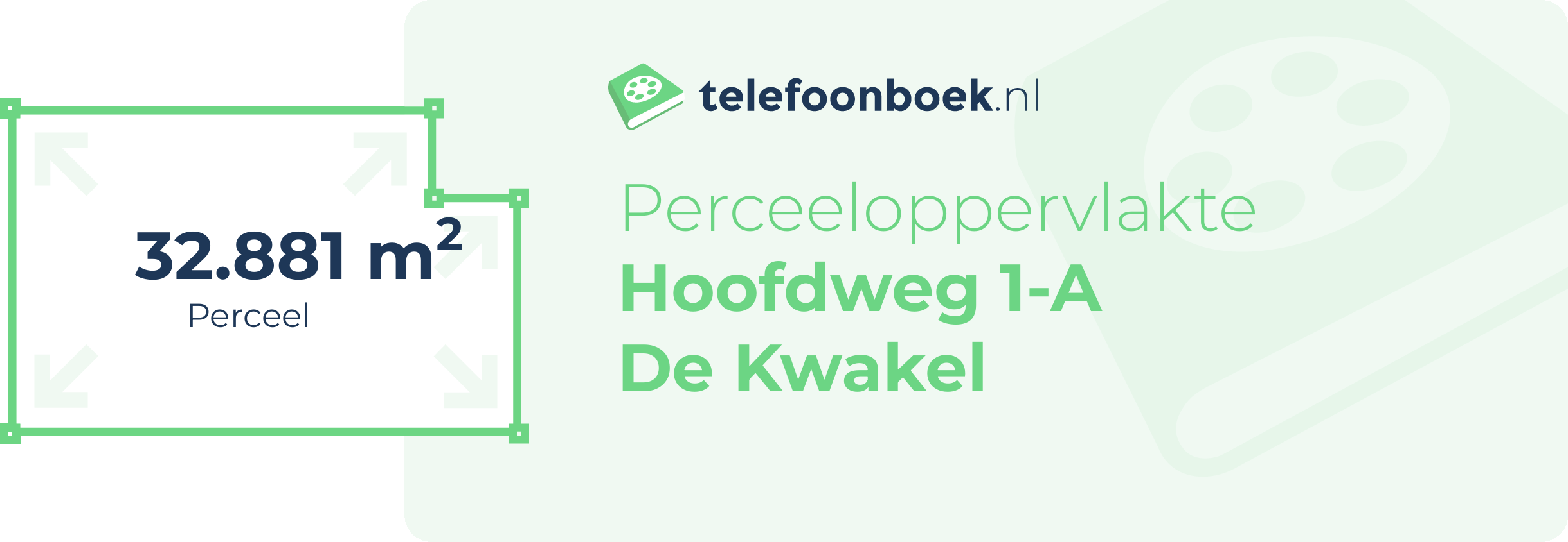 Perceeloppervlakte Hoofdweg 1-A De Kwakel