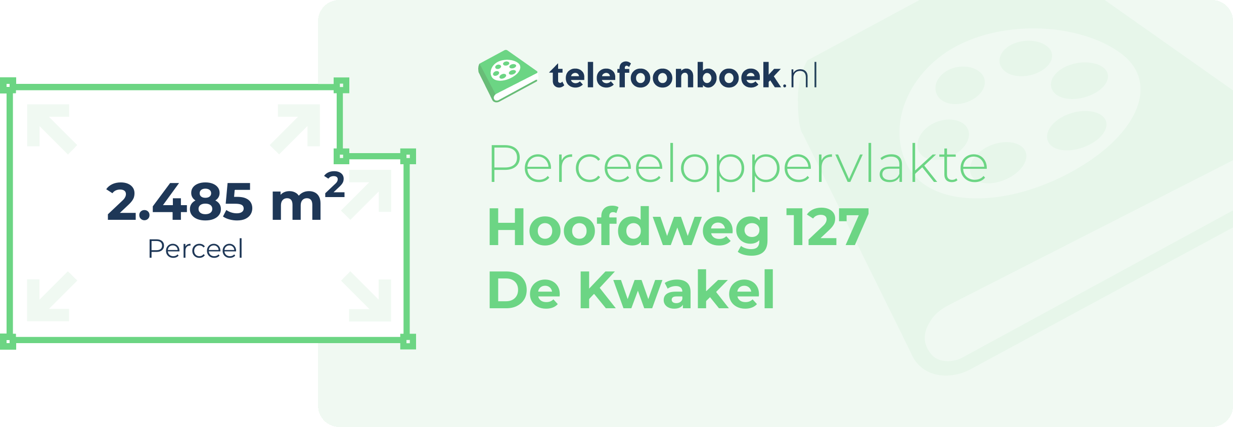 Perceeloppervlakte Hoofdweg 127 De Kwakel