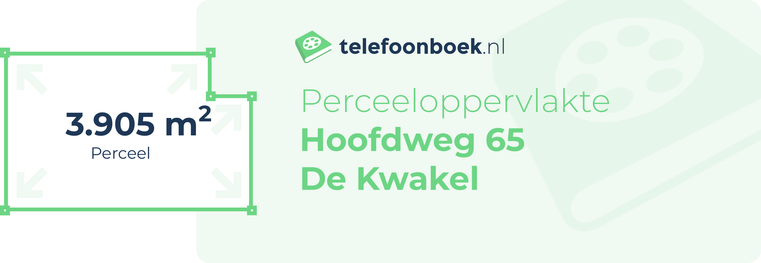 Perceeloppervlakte Hoofdweg 65 De Kwakel