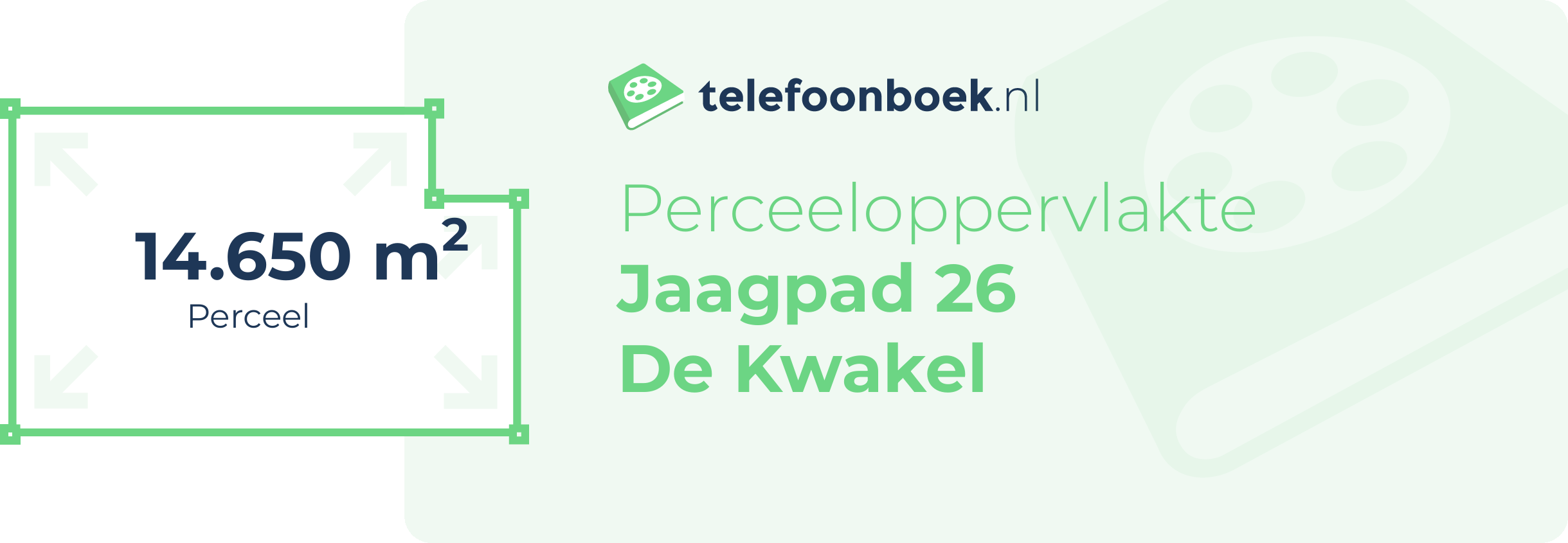 Perceeloppervlakte Jaagpad 26 De Kwakel