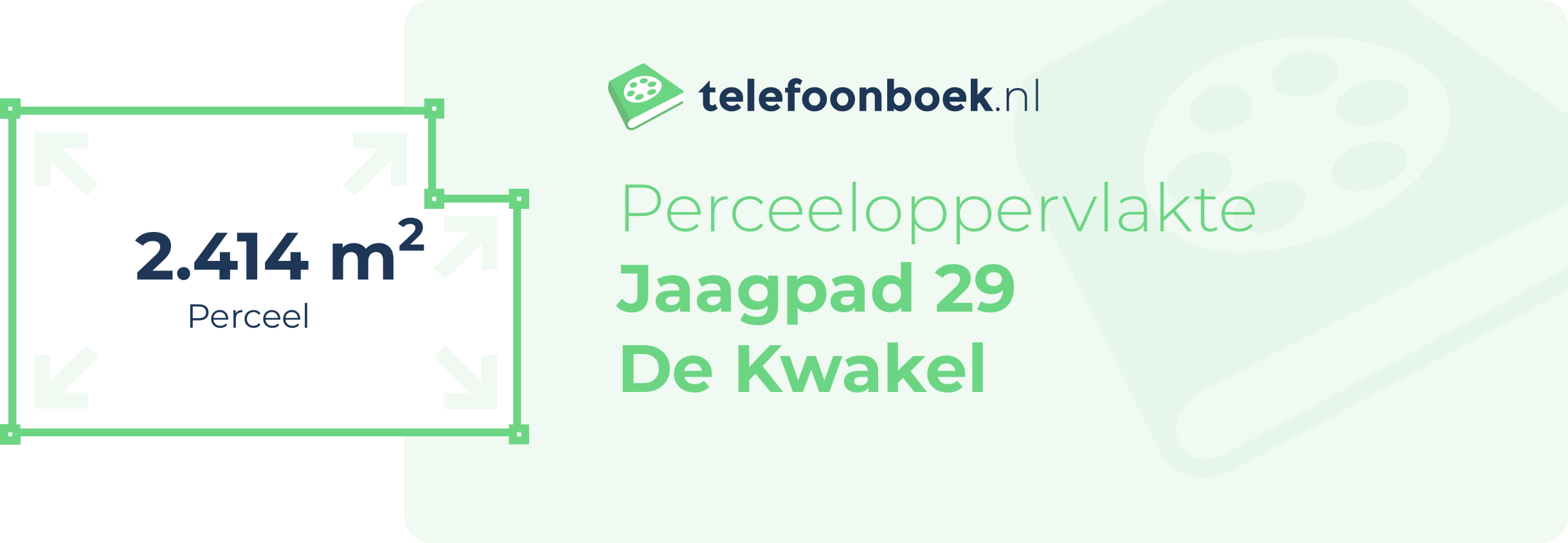 Perceeloppervlakte Jaagpad 29 De Kwakel