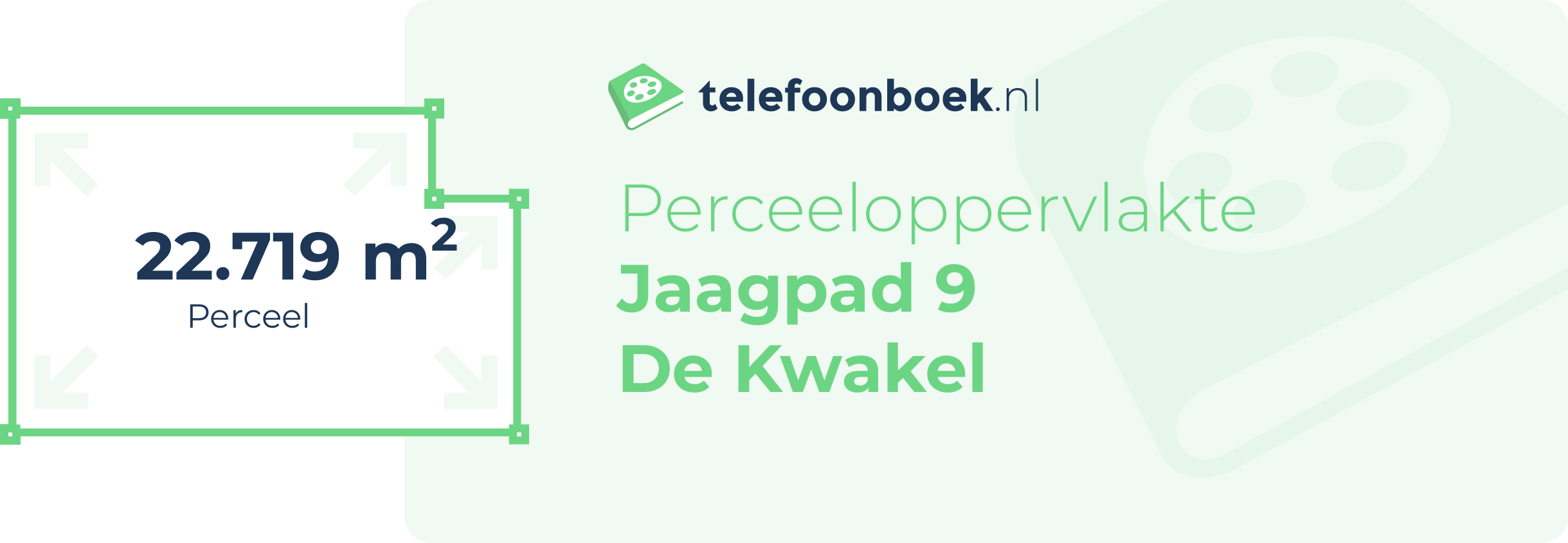 Perceeloppervlakte Jaagpad 9 De Kwakel