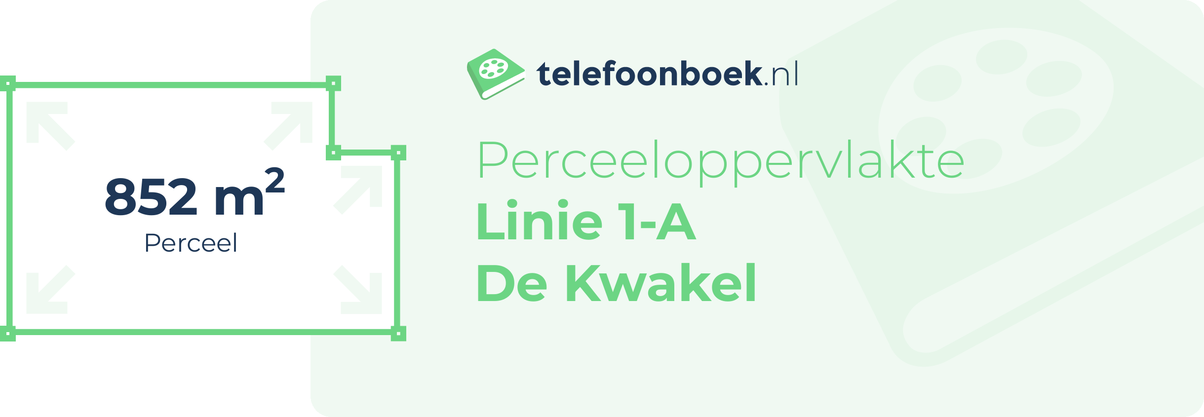 Perceeloppervlakte Linie 1-A De Kwakel