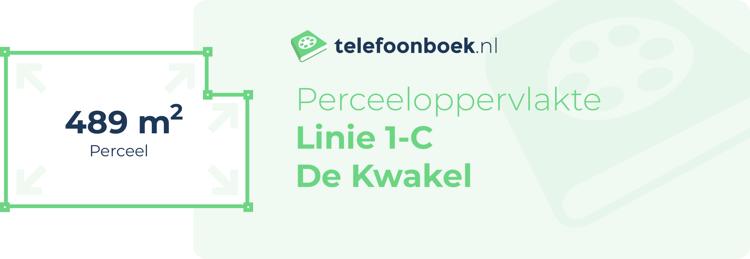 Perceeloppervlakte Linie 1-C De Kwakel