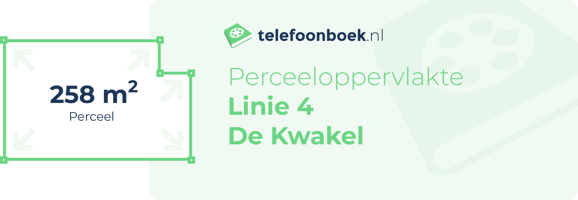 Perceeloppervlakte Linie 4 De Kwakel