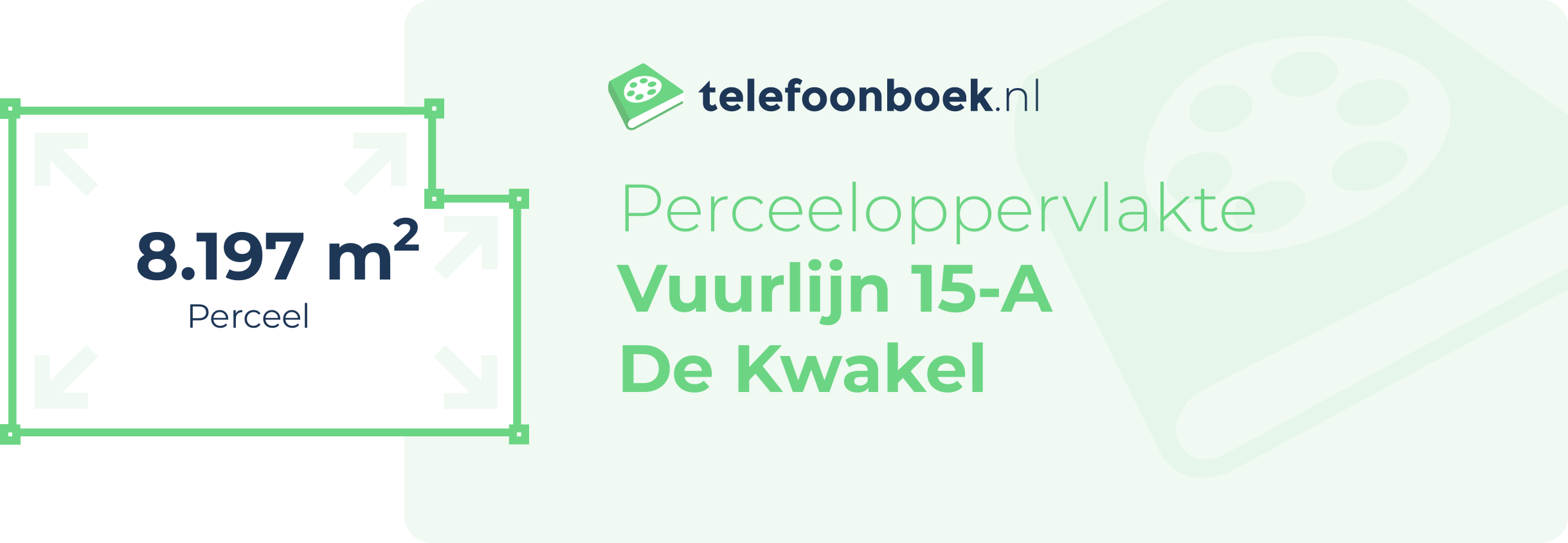 Perceeloppervlakte Vuurlijn 15-A De Kwakel