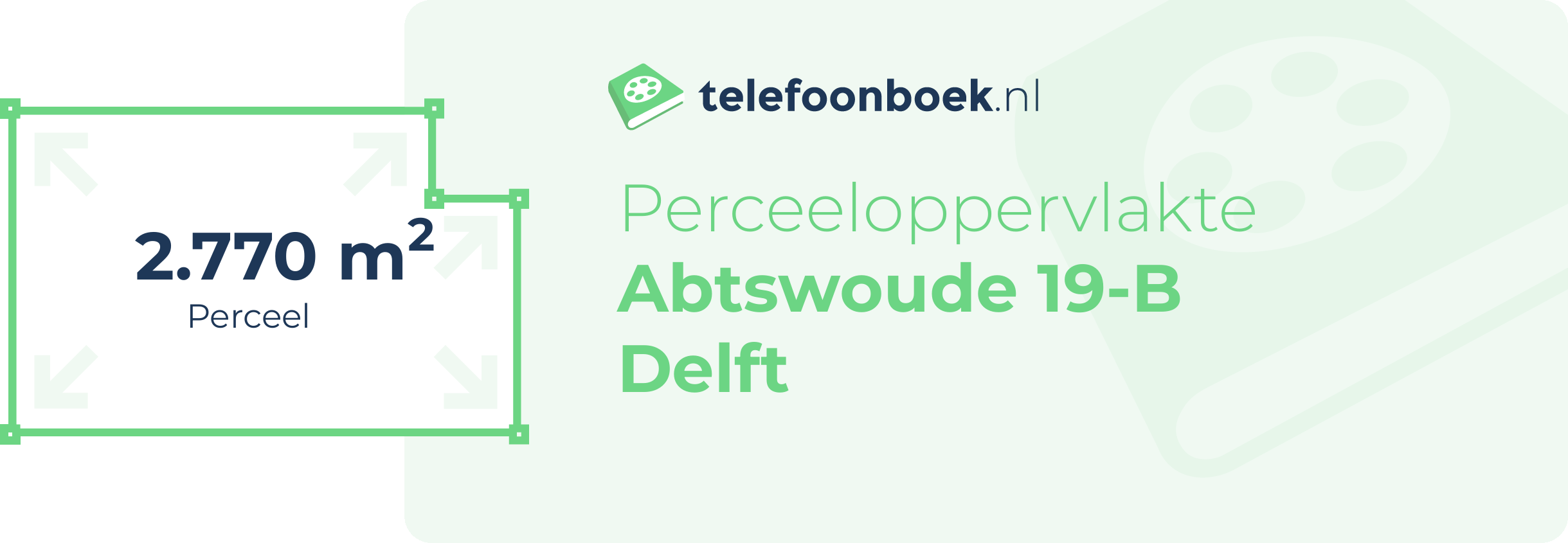 Perceeloppervlakte Abtswoude 19-B Delft