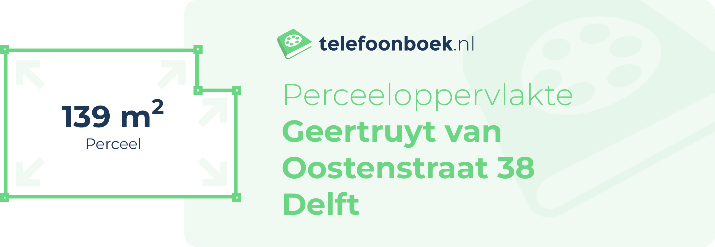 Perceeloppervlakte Geertruyt Van Oostenstraat 38 Delft