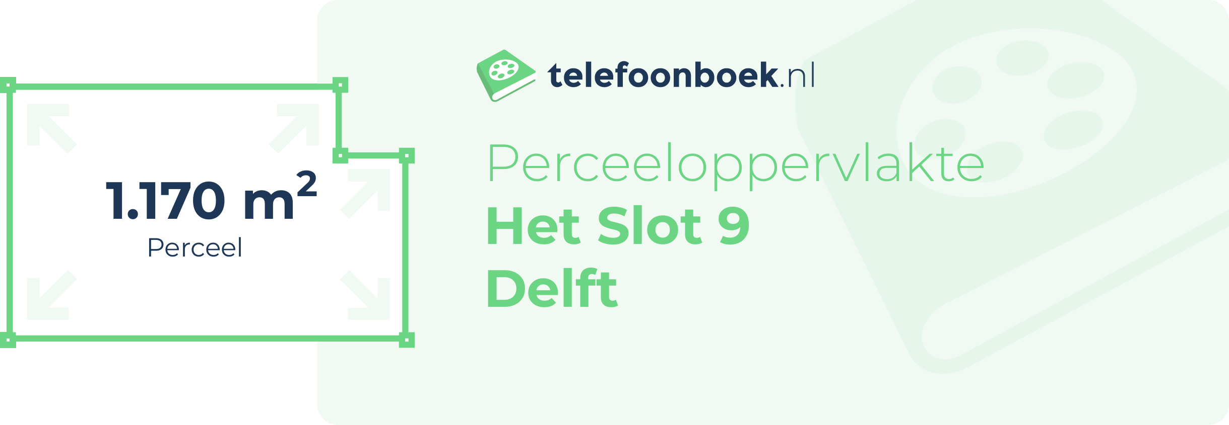 Perceeloppervlakte Het Slot 9 Delft