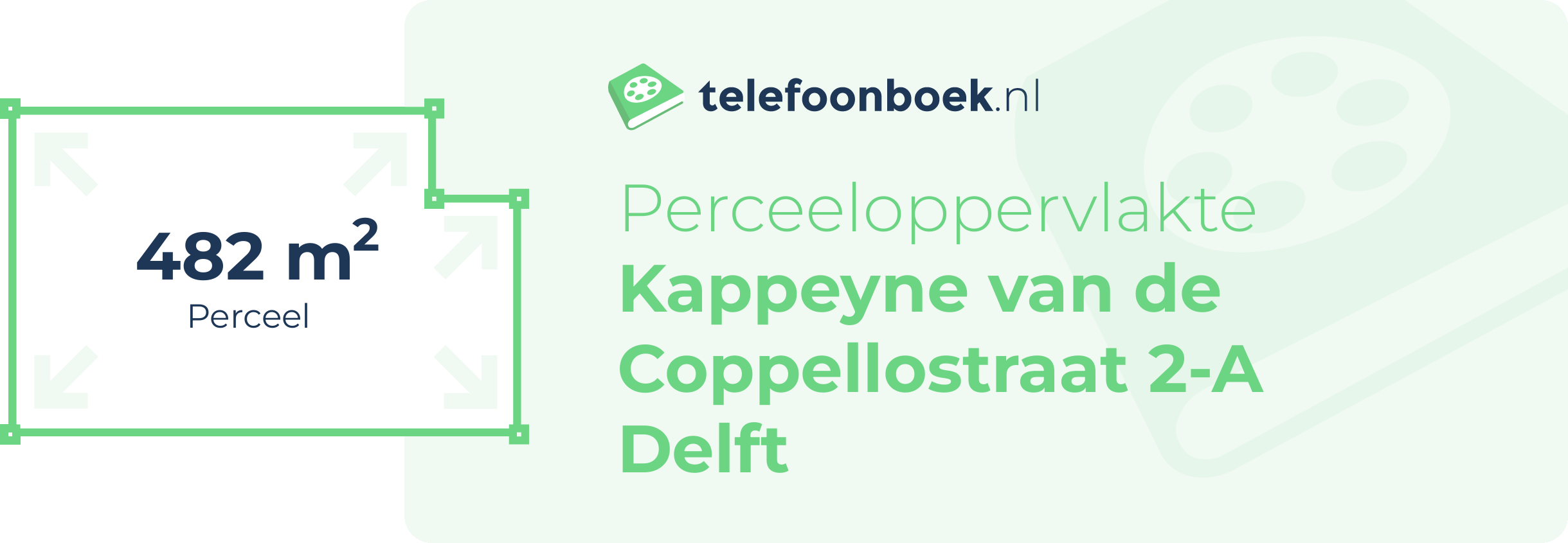 Perceeloppervlakte Kappeyne Van De Coppellostraat 2-A Delft