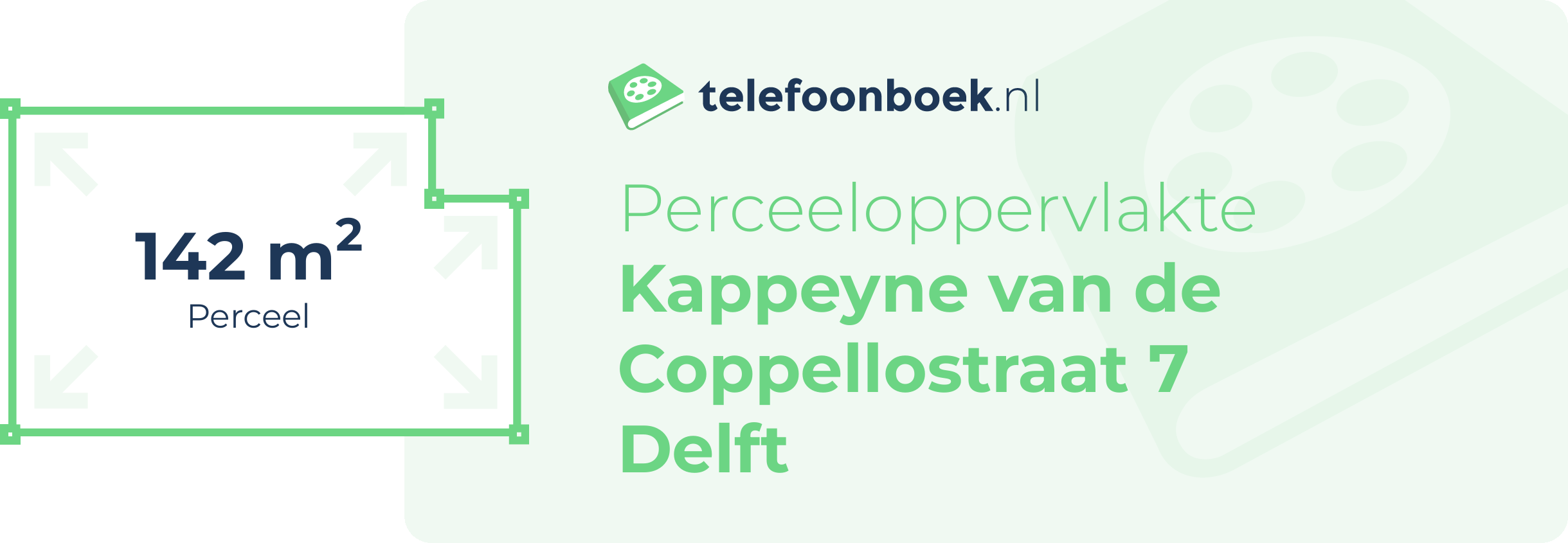 Perceeloppervlakte Kappeyne Van De Coppellostraat 7 Delft