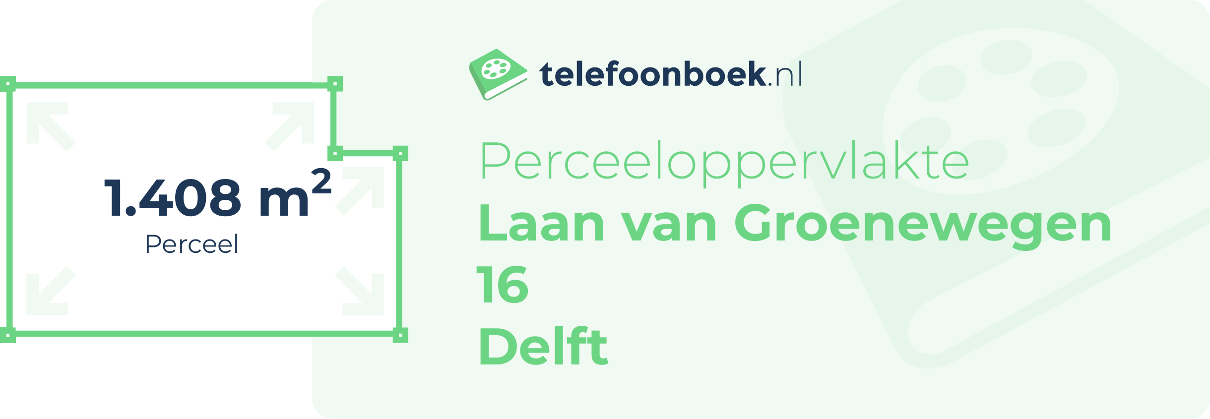 Perceeloppervlakte Laan Van Groenewegen 16 Delft