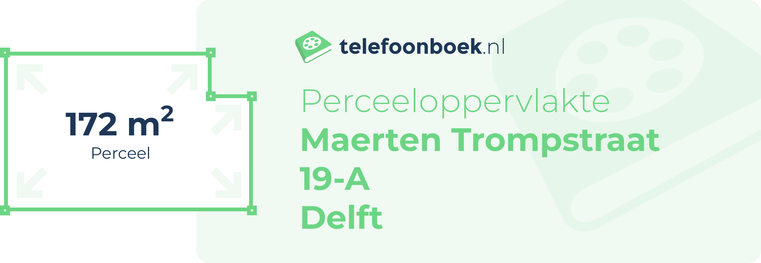 Perceeloppervlakte Maerten Trompstraat 19-A Delft