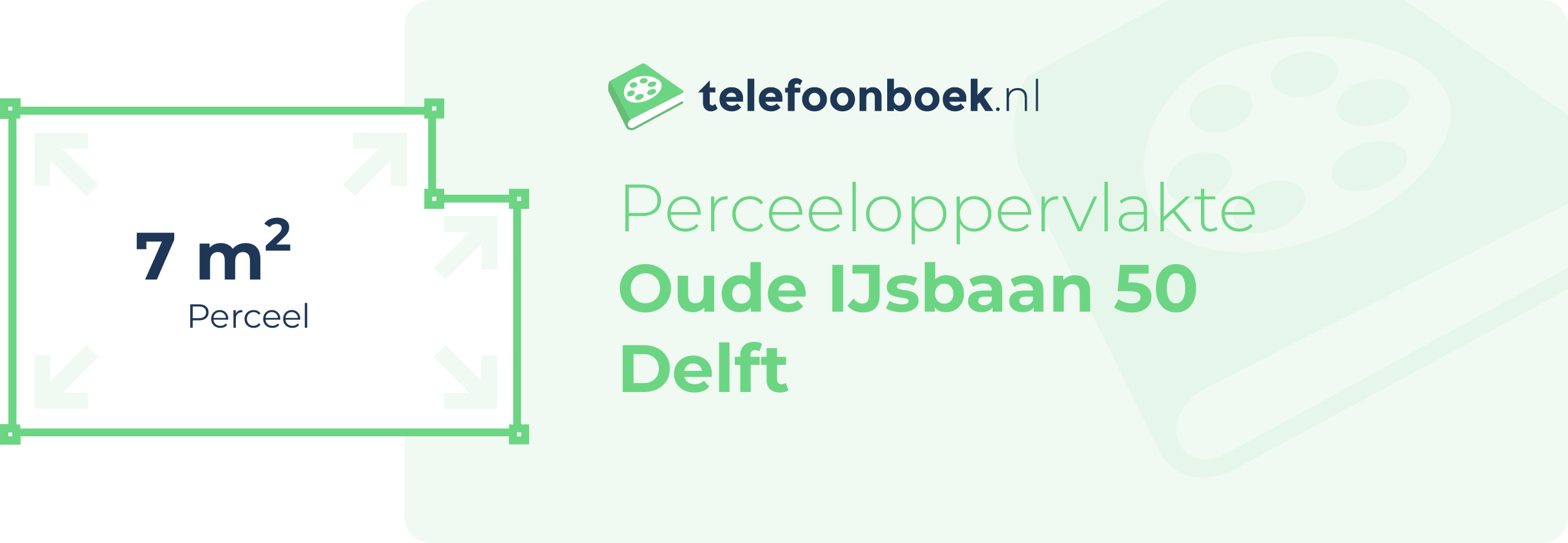 Perceeloppervlakte Oude IJsbaan 50 Delft