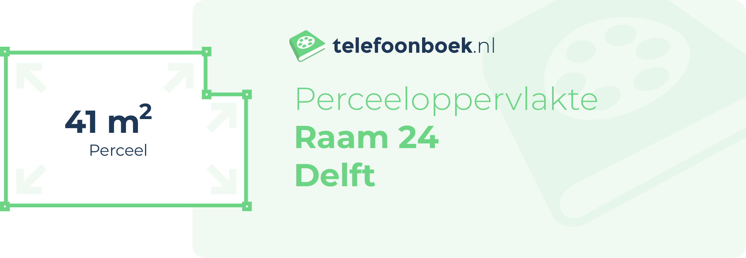 Perceeloppervlakte Raam 24 Delft