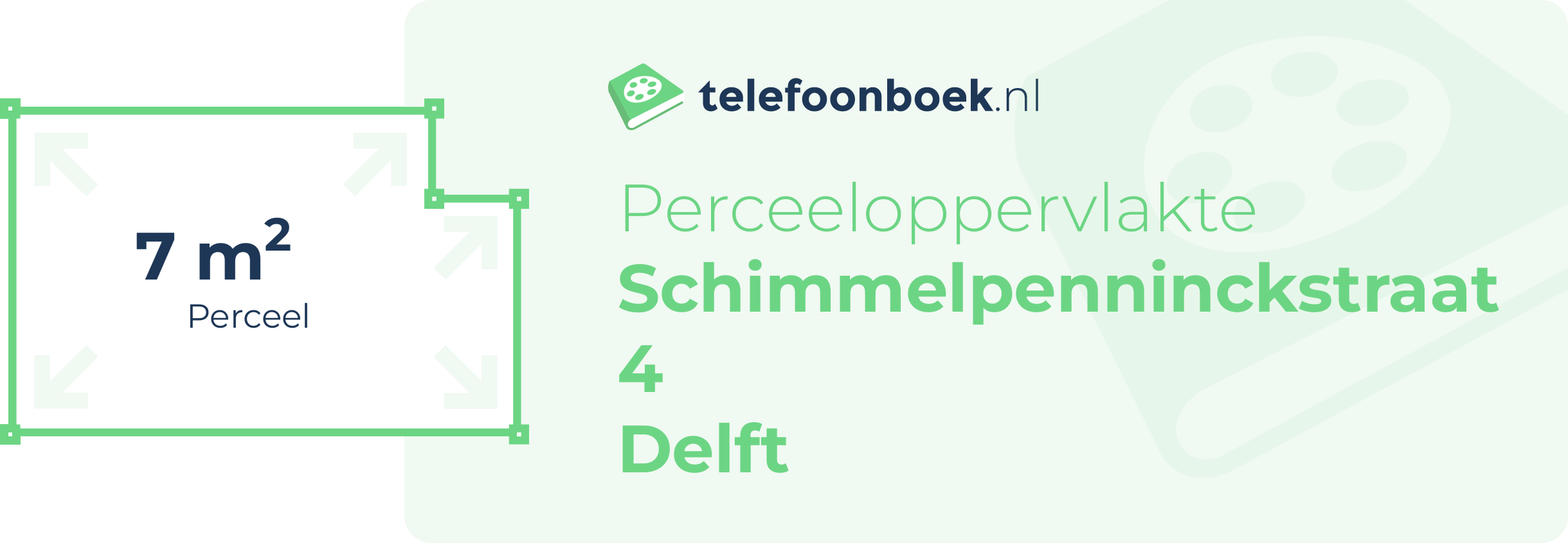 Perceeloppervlakte Schimmelpenninckstraat 4 Delft