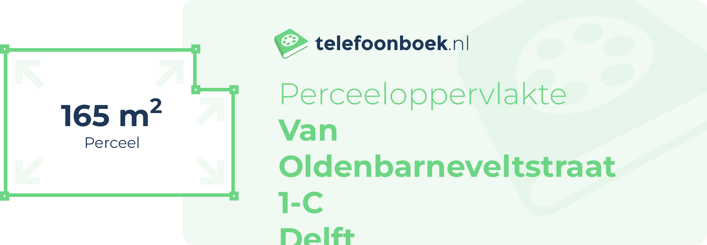 Perceeloppervlakte Van Oldenbarneveltstraat 1-C Delft