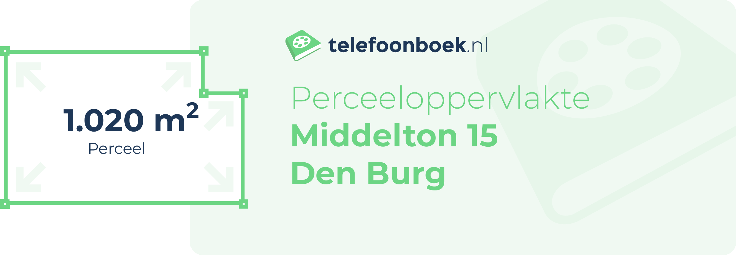 Perceeloppervlakte Middelton 15 Den Burg