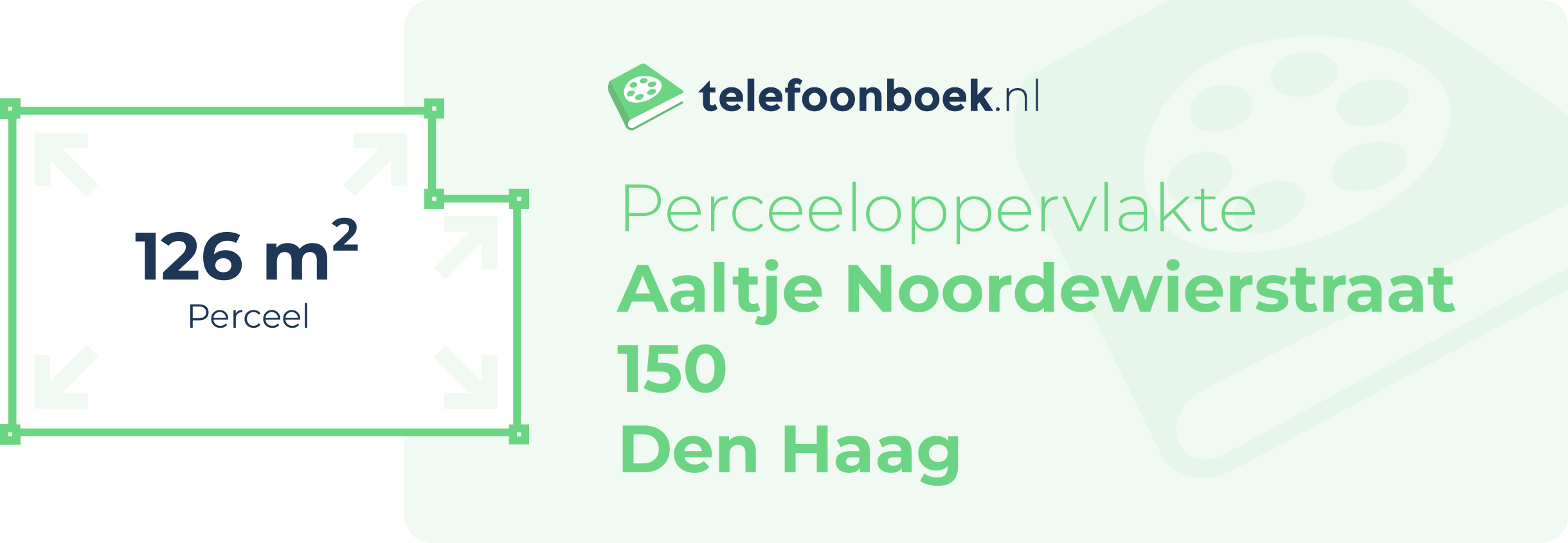 Perceeloppervlakte Aaltje Noordewierstraat 150 Den Haag