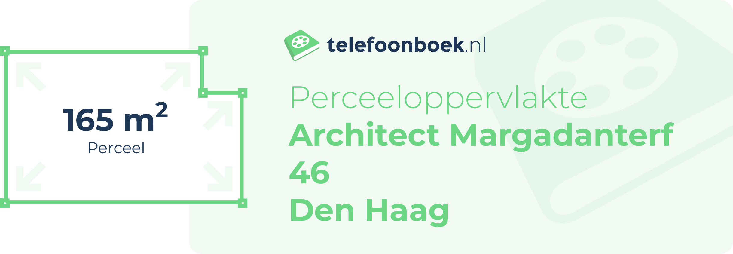 Perceeloppervlakte Architect Margadanterf 46 Den Haag