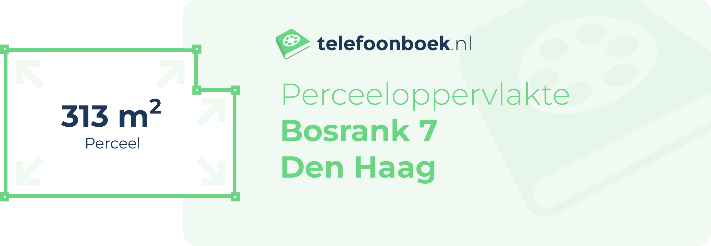 Perceeloppervlakte Bosrank 7 Den Haag