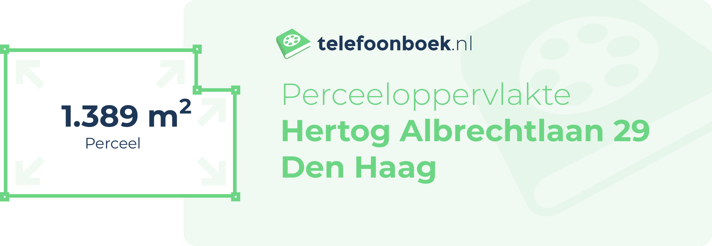 Perceeloppervlakte Hertog Albrechtlaan 29 Den Haag