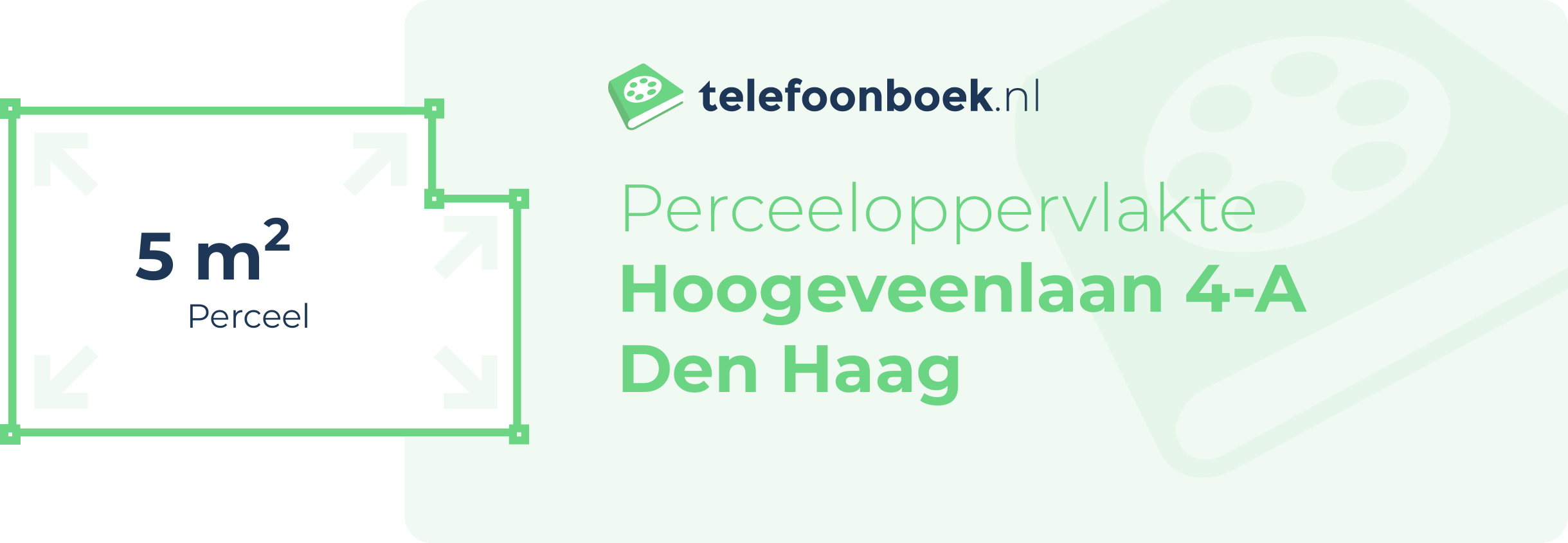 Perceeloppervlakte Hoogeveenlaan 4-A Den Haag