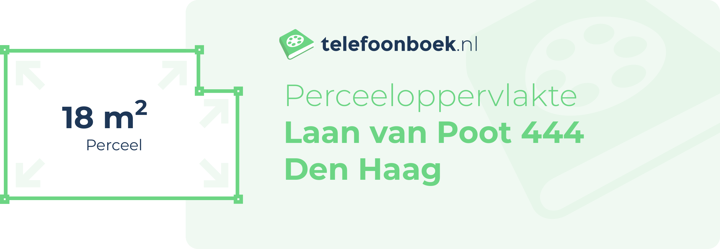 Perceeloppervlakte Laan Van Poot 444 Den Haag