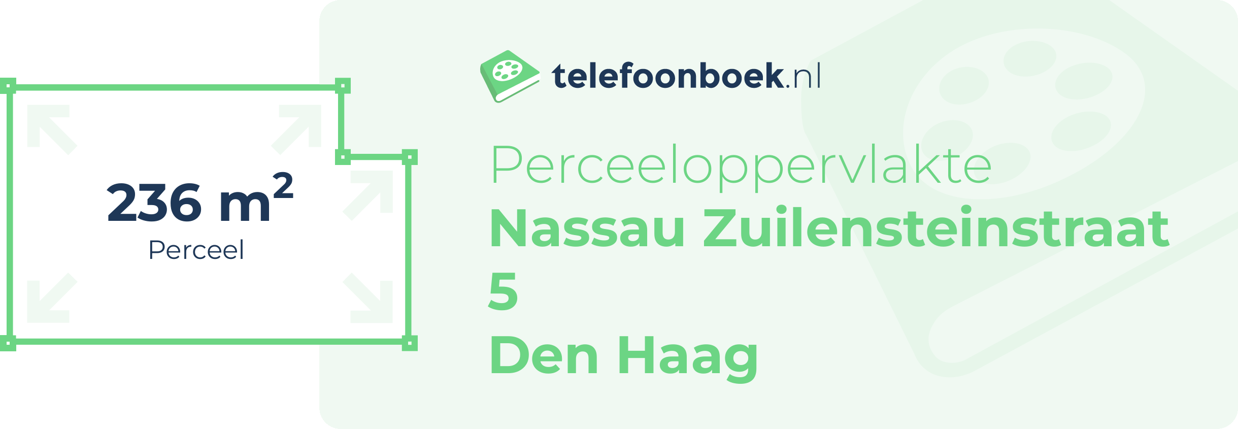 Perceeloppervlakte Nassau Zuilensteinstraat 5 Den Haag