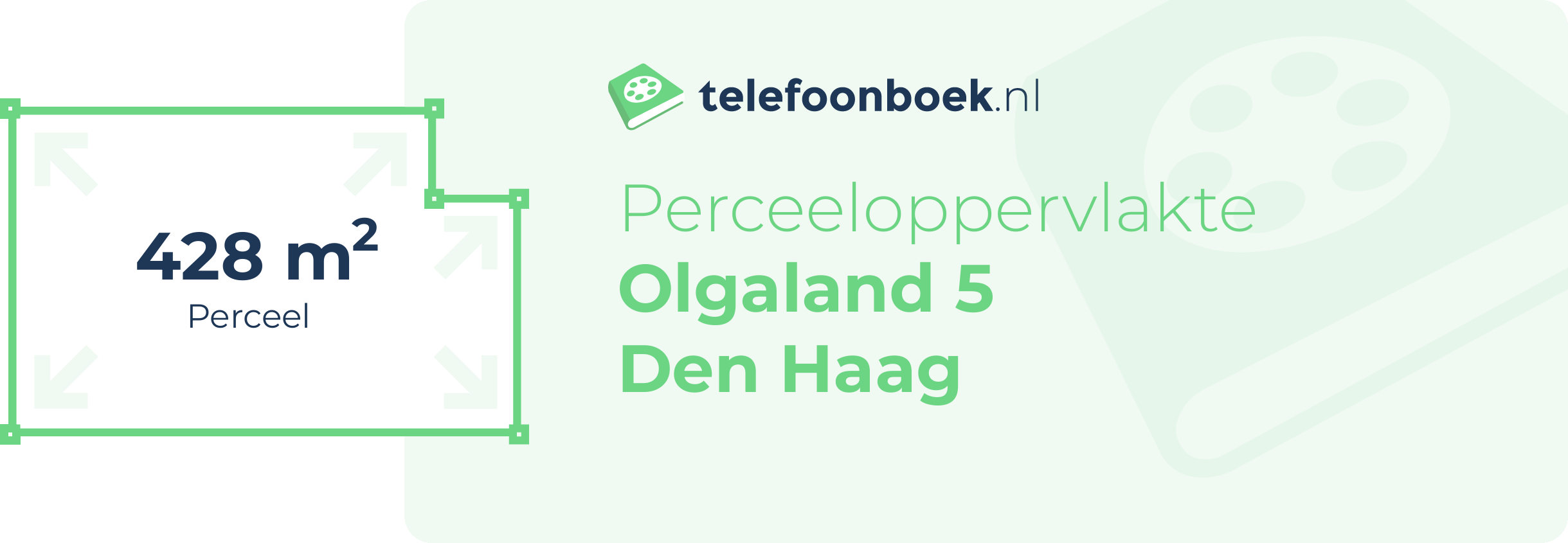 Perceeloppervlakte Olgaland 5 Den Haag